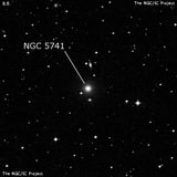 NGC 5741 - эллиптическая галактика. Описание NGC 5741:, Галактика в созвездии Весы