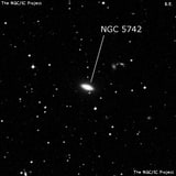 NGC 5742 - спиральная галактика с баром. Описание NGC 5742:, Галактика в созвездии Весы