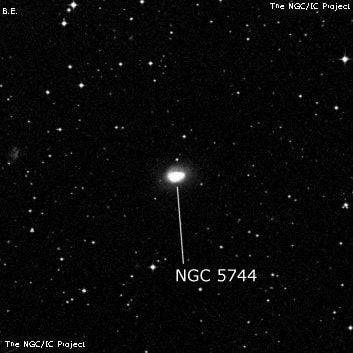 NGC 5744 - галактика. Описание NGC 5744:, Галактика в созвездии Весы