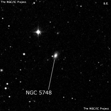 NGC 5748 - спиральная галактика. Описание NGC 5748:, Галактика в созвездии Волопас