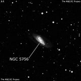 NGC 5756 - спиральная галактика с баром. Описание NGC 5756:, Галактика в созвездии Весы