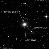 NGC 5761 - линзовидная галактика. Описание NGC 5761:, Галактика в созвездии Весы