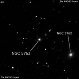 NGC 5763 - спиральная галактика. Описание NGC 5763:, Галактика в созвездии Волопас