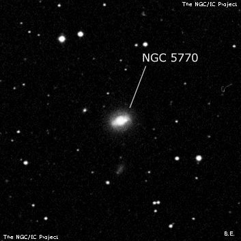 NGC 5770 - спиральная галактика с баром. Описание NGC 5770:, Галактика в созвездии Дева