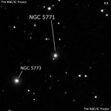 NGC 5771 - эллиптическая галактика. Описание NGC 5771:, Галактика в созвездии Волопас
