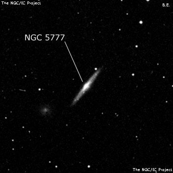 NGC 5777 - спиральная галактика. Описание NGC 5777:, Галактика в созвездии Дракон