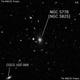 NGC 5778 - эллиптическая галактика. Описание NGC 5778:, Объект глубокого космоса в созвездии Волопас