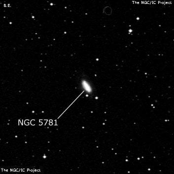 NGC 5781 - спиральная галактика с баром. Описание NGC 5781:, Галактика в созвездии Весы