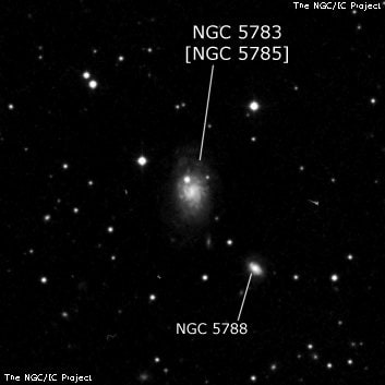 NGC 5783 - спиральная галактика с баром. Описание NGC 5783:, Объект глубокого космоса в созвездии Волопас