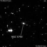 NGC 5790 - линзовидная галактика. Описание NGC 5790:, Галактика в созвездии Волопас