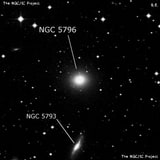 NGC 5796 - эллиптическая галактика. Описание NGC 5796:, Галактика в созвездии Весы