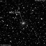 NGC 5799 - линзовидная галактика. Описание NGC 5799:, Галактика в созвездии Райская Птица