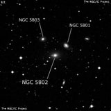 NGC 5802 - линзовидная галактика. Описание NGC 5802:, Галактика в созвездии Весы