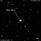 NGC 5811 - спиральная галактика с баром. Описание NGC 5811:, Галактика в созвездии Дева