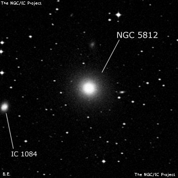 NGC 5812 - эллиптическая галактика. Описание NGC 5812:, Галактика в созвездии Весы