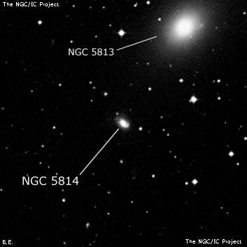 NGC 5814 - галактика. Описание NGC 5814:, Галактика в созвездии Дева