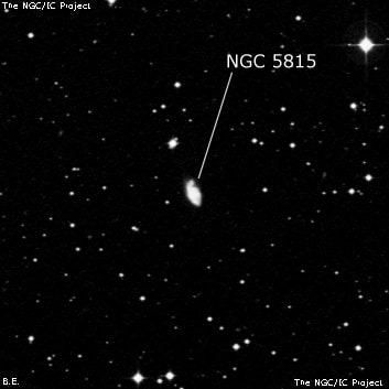 NGC 5815 - спиральная галактика. Описание NGC 5815:, Галактика в созвездии Весы