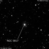 NGC 5817 - линзовидная галактика. Описание NGC 5817:, Галактика в созвездии Весы