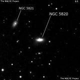 NGC 5820 - линзовидная галактика. Описание NGC 5820:, Галактика в созвездии Волопас