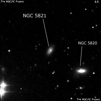 NGC 5821 - галактика. Описание NGC 5821:, Галактика в созвездии Волопас