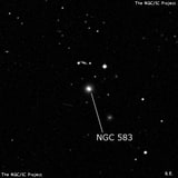 NGC 583 - спиральная галактика с баром. Описание NGC 583:, Галактика в созвездии Кит