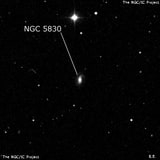 NGC 5830 - спиральная галактика. Описание NGC 5830:, Галактика в созвездии Волопас