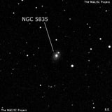 NGC 5835 - спиральная галактика. Описание NGC 5835:, Галактика в созвездии Волопас