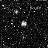 NGC 5844 - планетарная туманность. Описание NGC 5844:, Планетарная туманность в созвездии Южный Треугольник