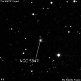 NGC 5847 - галактика. Описание NGC 5847:, Галактика в созвездии Дева