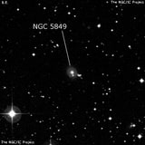 NGC 5849 - линзовидная галактика. Описание NGC 5849:, Галактика в созвездии Весы