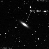 NGC 5854 - спиральная галактика с баром. Описание NGC 5854:, Галактика в созвездии Дева