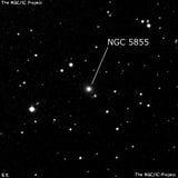 NGC 5855 - галактика. Описание NGC 5855:, Галактика в созвездии Дева