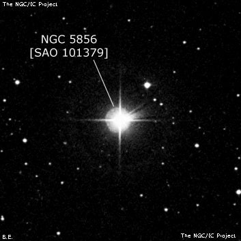 NGC 5856 - одиночная звезда. Описание NGC 5856:, Двойная звезда в созвездии Волопас