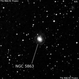 NGC 5863 - спиральная галактика с баром. Описание NGC 5863:, Галактика в созвездии Весы