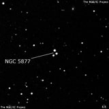NGC 5877 - три звезды. Описание NGC 5877:, Двойная звезда в созвездии Весы