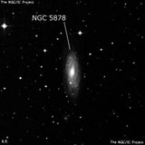 NGC 5878 - спиральная галактика. Описание NGC 5878:, Галактика в созвездии Весы