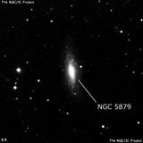 NGC 5879 - галактика. Описание NGC 5879:, Галактика в созвездии Дракон