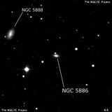 NGC 5886 - галактика. Описание NGC 5886:, Галактика в созвездии Волопас