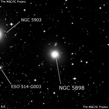 NGC 5898 - эллиптическая галактика. Описание NGC 5898:, Галактика в созвездии Весы