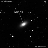 NGC 59 - галактика. Описание NGC 59:, Галактика в созвездии Кит