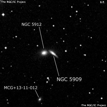 NGC 5909 - галактика. Описание NGC 5909:, Галактика в созвездии Малая Медведица