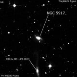 NGC 5917 - спиральная галактика. Описание NGC 5917:, Галактика в созвездии Весы