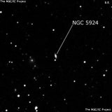 NGC 5924 - спиральная галактика. Описание NGC 5924:, Галактика в созвездии Северная Корона