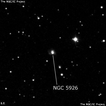 NGC 5926 - галактика. Описание NGC 5926:, Галактика в созвездии Змея