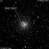 NGC 5927 - шаровое скопление звёзд. Описание NGC 5927:, Шаровое скопление в созвездии Волк