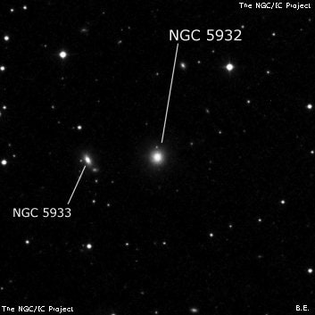 NGC 5932 - спиральная галактика. Описание NGC 5932:, Галактика в созвездии Волопас