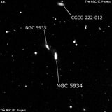 NGC 5934 - галактика. Описание NGC 5934:, Галактика в созвездии Волопас