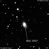 NGC 5937 - спиральная галактика. Описание NGC 5937:, Галактика в созвездии Змея
