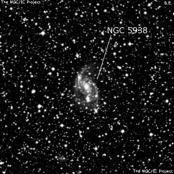 NGC 5938 - спиральная галактика с баром. Описание NGC 5938:, Галактика в созвездии Южный Треугольник