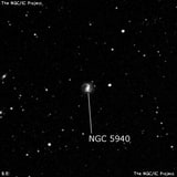 NGC 5940 - спиральная галактика с баром. Описание NGC 5940:, Галактика в созвездии Змея